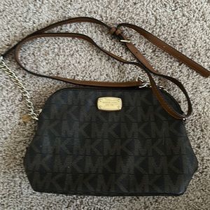 Michael Kors Bag (MK) cross body, pretty worn but no major scratches or stains